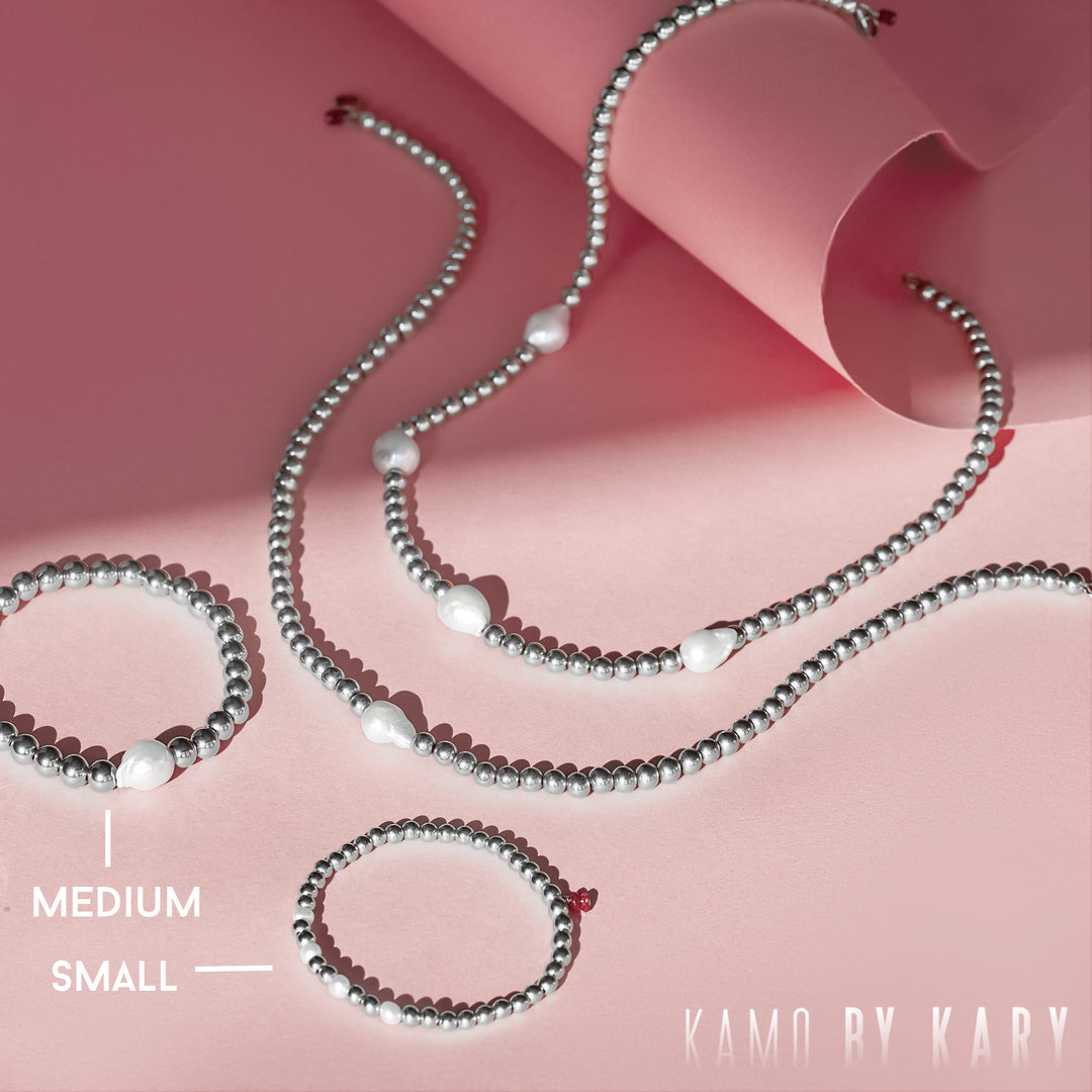 Styled Set: 925 Silver Pearl Set (small) – Kamo by Kary Brittingham